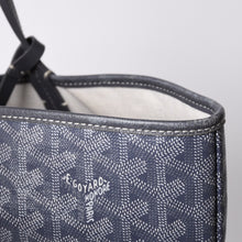 画像をギャラリービューアに読み込む, GOYARD ゴヤール サンルイPM ゴヤールディンキャンバス カーフ グレー シルバー金具 フランス製 美品 中古 4a000981