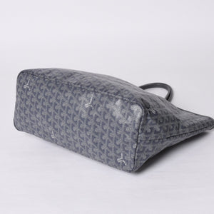 GOYARD Saint-Louis PM Goyardin Canvas Calf Gray Silver Hardware Made in France Good Condition Used 4a000981
