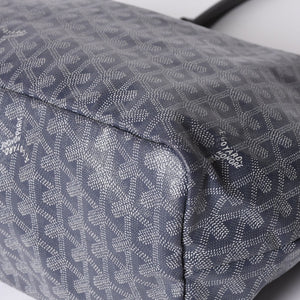 GOYARD Saint-Louis PM Goyardin Canvas Calf Gray Silver Hardware Made in France Good Condition Used 4a000981