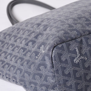 GOYARD Saint-Louis PM Goyardin Canvas Calf Gray Silver Hardware Made in France Good Condition Used 4a000981