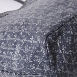 GOYARD Saint-Louis PM Goyardin Canvas Calf Gray Silver Hardware Made in France Good Condition Used 4a000981