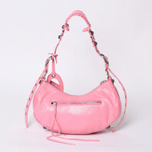 画像をギャラリービューアに読み込む, 極美品 BALENCIAGA バレンシアガ ルカゴールS ワンショルダーバッグ 671307 ピンク シルバー金具 中古 4a000136
