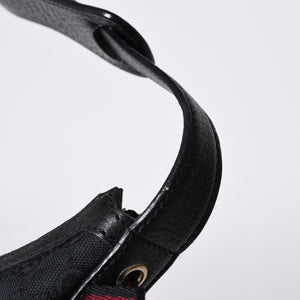 Very good condition GUCCI Gucci one shoulder handbag 162895 002403 GG canvas leather black gold hardware used 4a000192