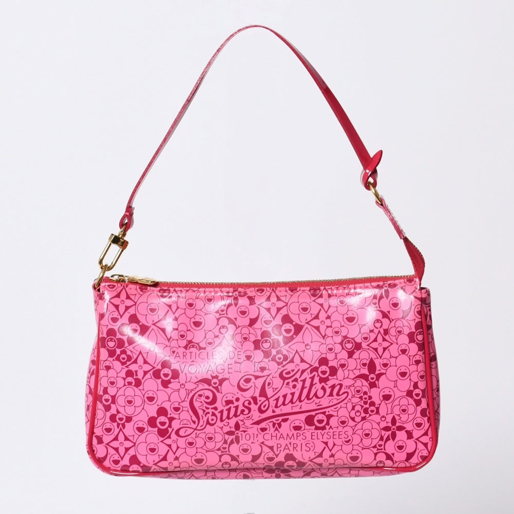 Very good condition LOUIS VUITTON Cosmic Blossom Pochette Cosmic Handbag M93166 CA0180 Rose Used 4a000796