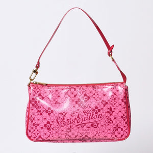 Very good condition LOUIS VUITTON Cosmic Blossom Pochette Cosmic Handbag M93166 CA0180 Rose Used 4a000796