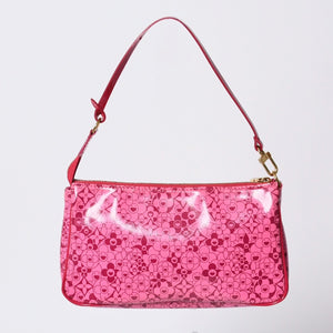 Very good condition LOUIS VUITTON Cosmic Blossom Pochette Cosmic Handbag M93166 CA0180 Rose Used 4a000796