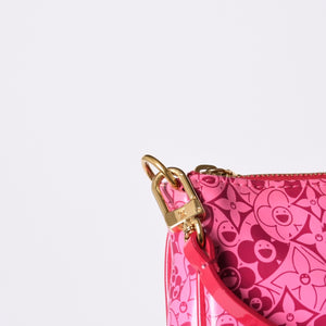Very good condition LOUIS VUITTON Cosmic Blossom Pochette Cosmic Handbag M93166 CA0180 Rose Used 4a000796