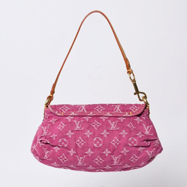 Very good condition LOUIS VUITTON Mini Pretty One Shoulder Bag M95216 Monogram Denim Pink Used 4a000717