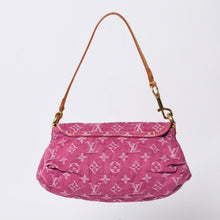 画像をギャラリービューアに読み込む, 極美品 LOUIS VUITTON ルイヴィトン ミニプリーティ ワンショルダーバッグ M95216 モノグラム デニム ピンク 中古 4a000717