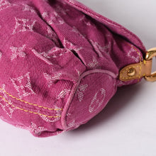 画像をギャラリービューアに読み込む, 極美品 LOUIS VUITTON ルイヴィトン ミニプリーティ ワンショルダーバッグ M95216 モノグラム デニム ピンク 中古 4a000717