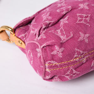 Very good condition LOUIS VUITTON Mini Pretty One Shoulder Bag M95216 Monogram Denim Pink Used 4a000717