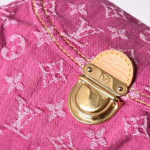 Very good condition LOUIS VUITTON Mini Pretty One Shoulder Bag M95216 Monogram Denim Pink Used 4a000717