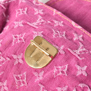 Very good condition LOUIS VUITTON Mini Pretty One Shoulder Bag M95216 Monogram Denim Pink Used 4a000717