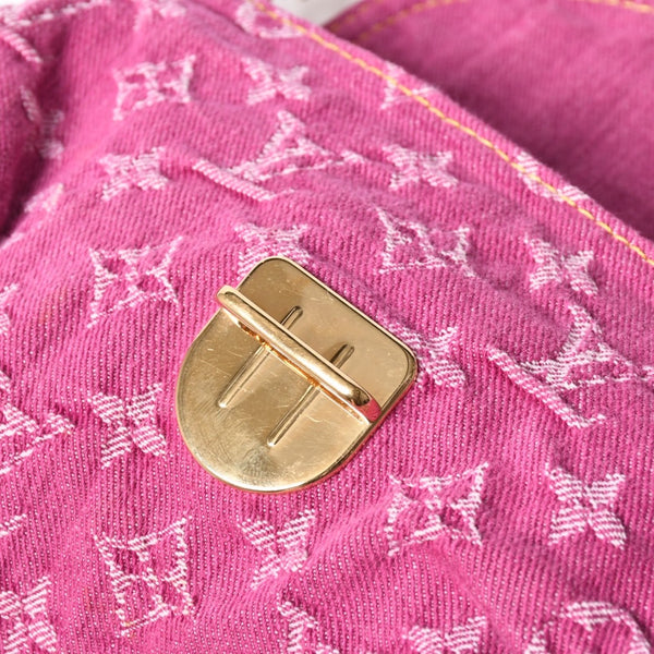 Very good condition LOUIS VUITTON Mini Pretty One Shoulder Bag M95216 Monogram Denim Pink Used 4a000717