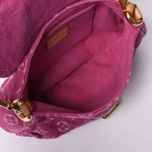 画像をギャラリービューアに読み込む, 極美品 LOUIS VUITTON ルイヴィトン ミニプリーティ ワンショルダーバッグ M95216 モノグラム デニム ピンク 中古 4a000717