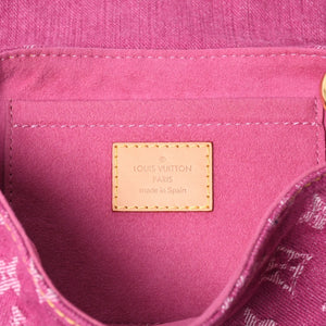 Very good condition LOUIS VUITTON Mini Pretty One Shoulder Bag M95216 Monogram Denim Pink Used 4a000717