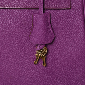 極美品 HERMES エルメス ケリー32 内縫い アネモネ パープル □R刻印 シルバー金具 トリヨンクレマンス ハンドバッグ 2WAY 中古 4a000804
