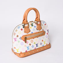 Load image into Gallery viewer, 極美品 LOUIS VUITTON ルイヴィトン アルマ ハンドバッグ M92647 モノグラム マルチカラー ホワイト 村上隆 中古 4a000750