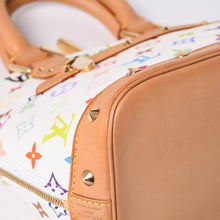 Load image into Gallery viewer, 極美品 LOUIS VUITTON ルイヴィトン アルマ ハンドバッグ M92647 モノグラム マルチカラー ホワイト 村上隆 中古 4a000750