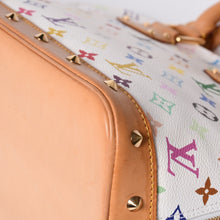 Load image into Gallery viewer, 極美品 LOUIS VUITTON ルイヴィトン アルマ ハンドバッグ M92647 モノグラム マルチカラー ホワイト 村上隆 中古 4a000750