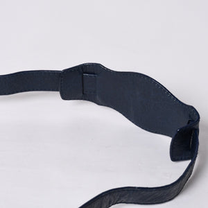 極美品 BALENCIAGA バレンシアガ LE CITY MINI ミニ シティ 2WAYバッグ 309544 ネイビー ゴールド金具 美品 中古 4a000367