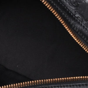極美品 GUCCI ホースビット ワンショルダーバッグ 159899 ブラックレザー グッチシマ バンブー ゴールド金具 中古 4a000216