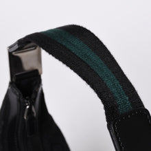 画像をギャラリービューアに読み込む, GUCCI グッチ ワンショルダー ホーボー ハンドバッグ 211524 491404 キャンバス シェリーライン ブラック 美品 中古 4a000134