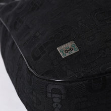 画像をギャラリービューアに読み込む, GUCCI グッチ ワンショルダー ホーボー ハンドバッグ 211524 491404 キャンバス シェリーライン ブラック 美品 中古 4a000134