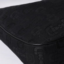 画像をギャラリービューアに読み込む, GUCCI グッチ ワンショルダー ホーボー ハンドバッグ 211524 491404 キャンバス シェリーライン ブラック 美品 中古 4a000134