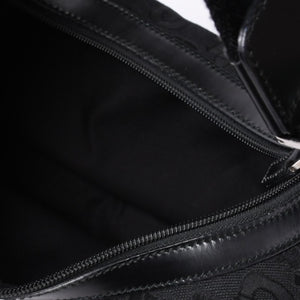 GUCCI Gucci One Shoulder Hobo Handbag 211524 491404 Canvas Sherry Line Black Good Condition Used 4a000134