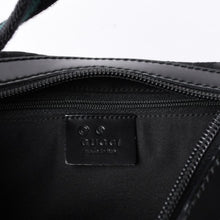 画像をギャラリービューアに読み込む, GUCCI グッチ ワンショルダー ホーボー ハンドバッグ 211524 491404 キャンバス シェリーライン ブラック 美品 中古 4a000134