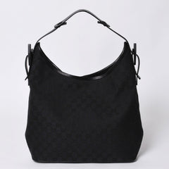 GUCCI グッチ GG Canvas GG キャンバス ショルダーバッグ 106242 イタリア製 ブラック 美品 中古 4a000398