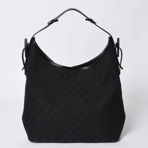 GUCCI グッチ GG Canvas GG キャンバス ショルダーバッグ 106242 イタリア製 ブラック 美品 中古 4a000398