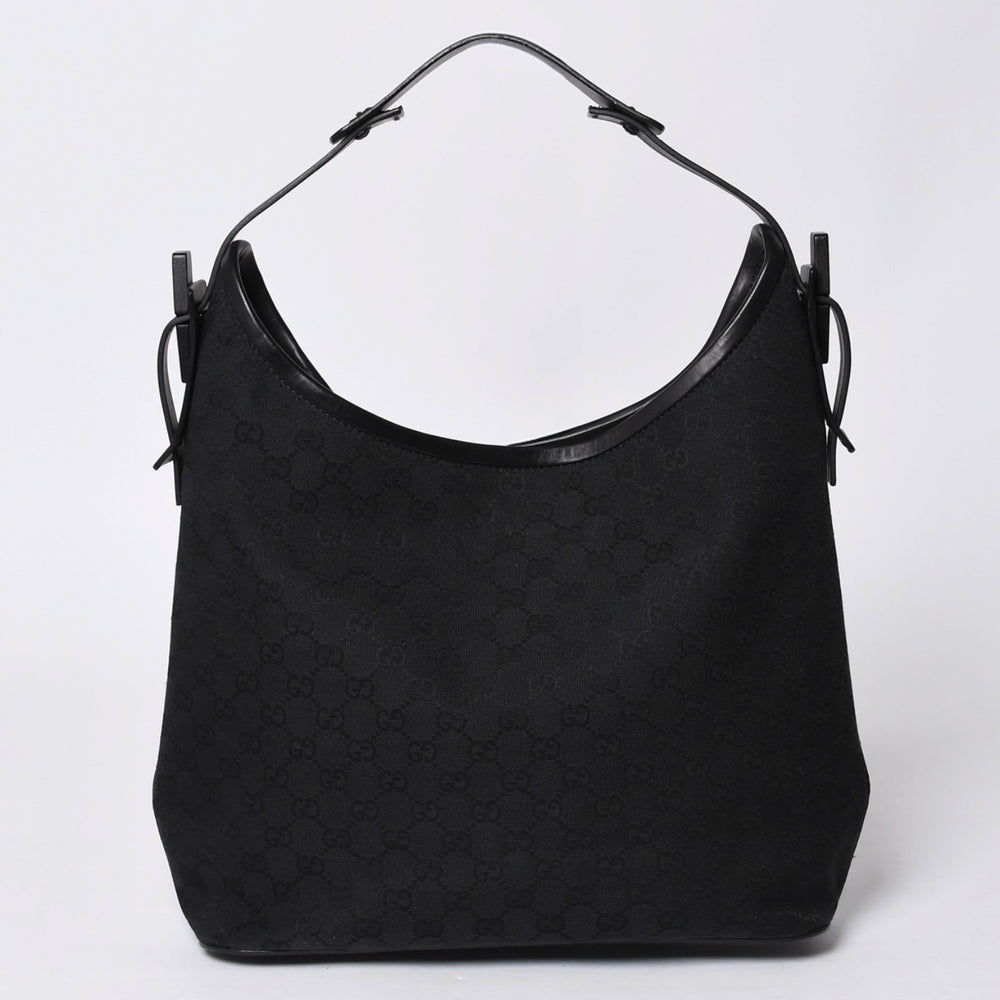 GUCCI グッチ GG Canvas GG キャンバス ショルダーバッグ 106242 イタリア製 ブラック 美品 中古 4a000398