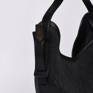 GUCCI グッチ GG Canvas GG キャンバス ショルダーバッグ 106242 イタリア製 ブラック 美品 中古 4a000398