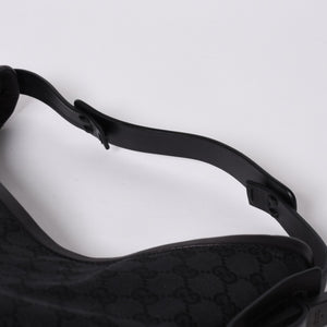 GUCCI グッチ GG Canvas GG キャンバス ショルダーバッグ 106242 イタリア製 ブラック 美品 中古 4a000398