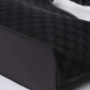 GUCCI グッチ GG Canvas GG キャンバス ショルダーバッグ 106242 イタリア製 ブラック 美品 中古 4a000398