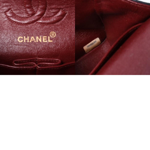 CHANEL CHANEL Matelasse 23 W Flap W Chain Shoulder Bag No. 2 Coco Mark Lambskin Navy Good Condition Used 4a000502