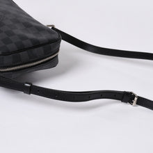 画像をギャラリービューアに読み込む, 極美品 LOUIS VUITTON ルイヴィトン レム ショルダーバッグ ダミエグラフィット N41446 斜め掛け ブラック ロゴ 中古 4a000378