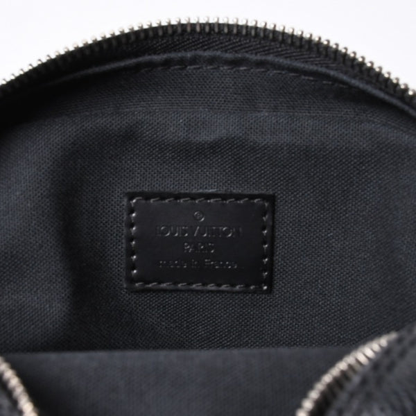 Very Good Condition LOUIS VUITTON Rem Shoulder Bag Damier Graphite N41446 Crossbody Black Logo Used 4a000378