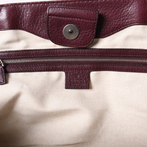 GUCCI グッチ バンブー ハンドバッグ 246860 002058 GGキャンバス レザー ベージュ レッド ゴールド金具 美品 中古 4a000200