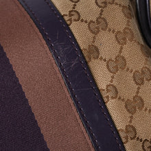 画像をギャラリービューアに読み込む, GUCCI グッチ スピーディー型 ハンドバッグ シェリーライン 247205 GGキャンバス ベージュ ゴールド金具 美品 中古 4a000204