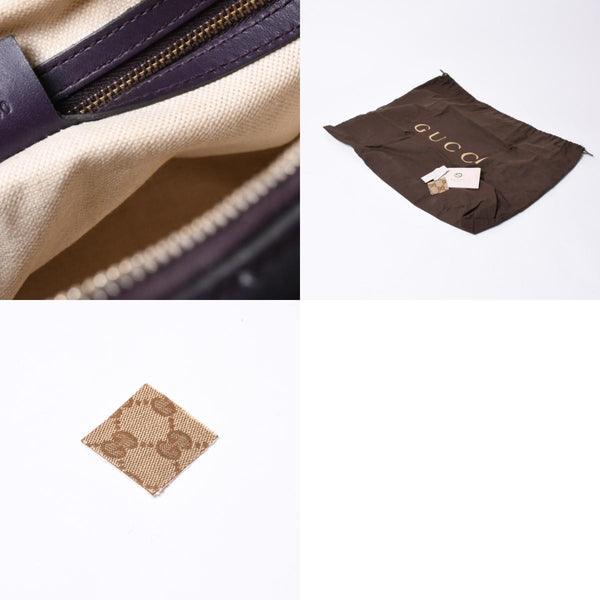 GUCCI Gucci Speedy Handbag Sherry Line 247205 GG Canvas Beige Gold Hardware Good Condition Used 4a000204