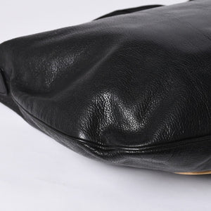 GUCCI Gucci One Shoulder Bag 121546 Double G GG Logo Leather Black Gold Hardware Good Condition Used 4a000189
