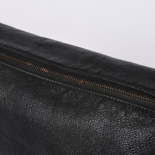 GUCCI Gucci One Shoulder Bag 121546 Double G GG Logo Leather Black Gold Hardware Good Condition Used 4a000189