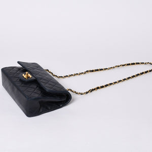 CHANEL CHANEL Matelasse 23 W Flap W Chain Shoulder Bag No. 2 Coco Mark Lambskin Navy Good Condition Used 4a000502