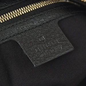 Very Good Condition GUCCI Gucci Hobo One Shoulder Handbag 145764 002056 GG Canvas Leather Black Used 4a000202