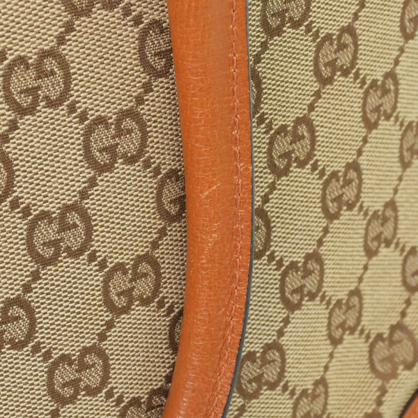 Very good condition GUCCI Gucci handbag 120897 001998 GG canvas leather beige gold hardware used 4a000207