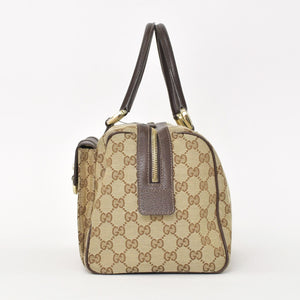 Very good condition GUCCI Gucci handbag 153026 492217 GG canvas leather beige gold hardware used 4a000215