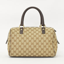 画像をギャラリービューアに読み込む, 極美品 GUCCI グッチ ハンドバッグ 153026 492217 GGキャンバス レザー ベージュ ゴールド金具 中古 4a000215